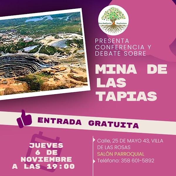 Conferencia y Debate sobre Mina de Las Tapias