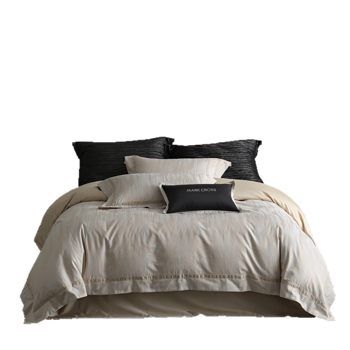 Bedding set, long-staple cotton, jacquard relief, 4-piece