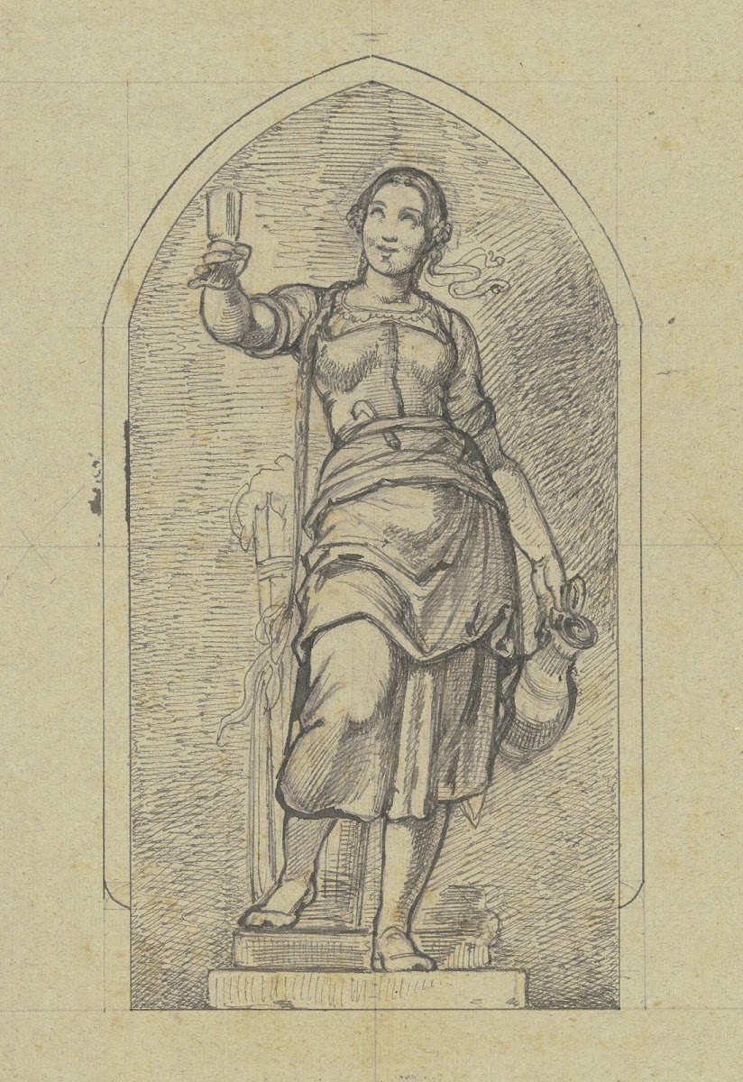 Waitress as a figurine
