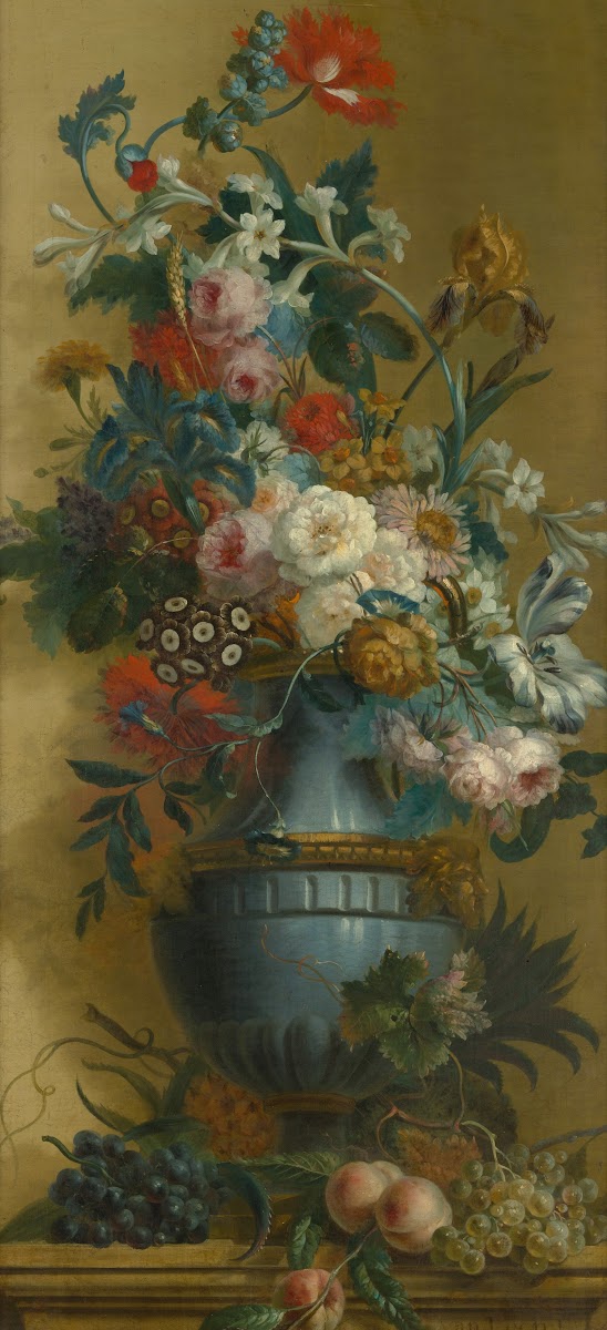 Flowers in a Blue Vase 18th century