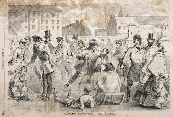 Skating at Boston 1859