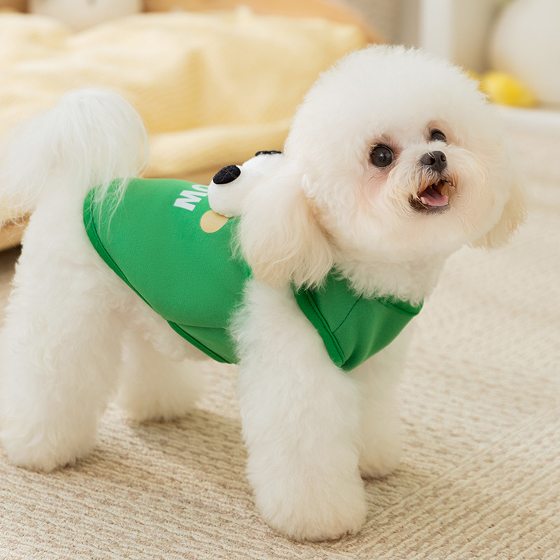 Ärmelloses Shirt für Hunde und Katzen mit Leine