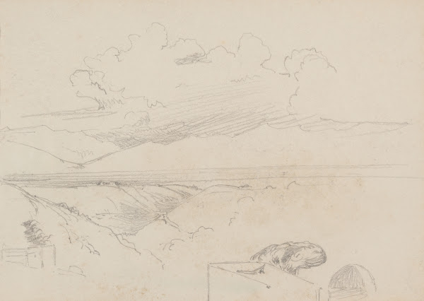 Study of Mountainous Landscape with Clouds 1861