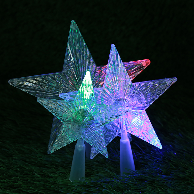 Leuchtender Weihnachtsbaum-Stern