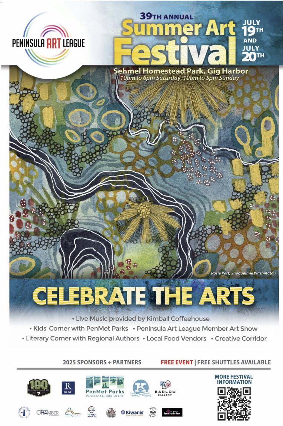 screenshot of the Summer Art Festival poster
