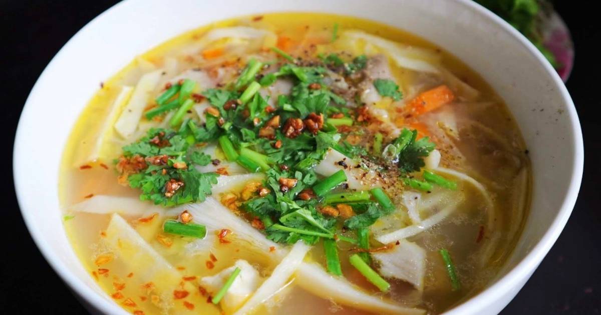 Cháo măng chay