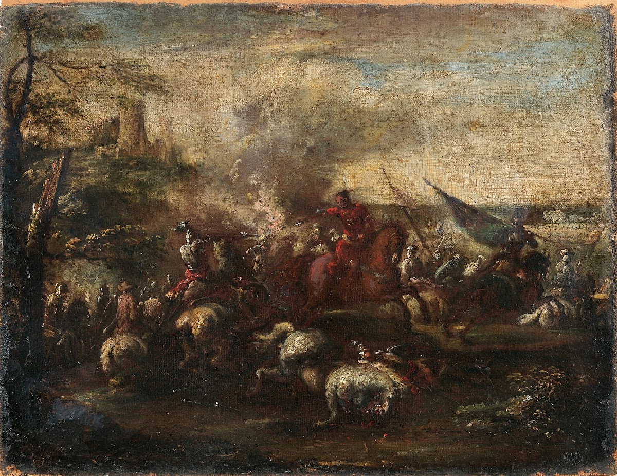 A Cavalry Battle Scene