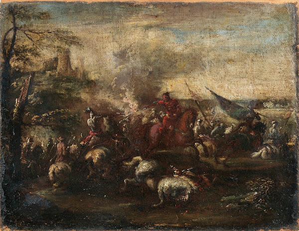 A Cavalry Battle Scene
