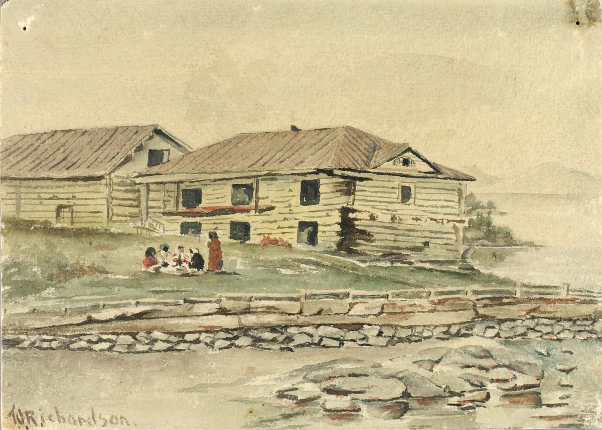 Buildings Going To Ruin Alaska 1884 1884