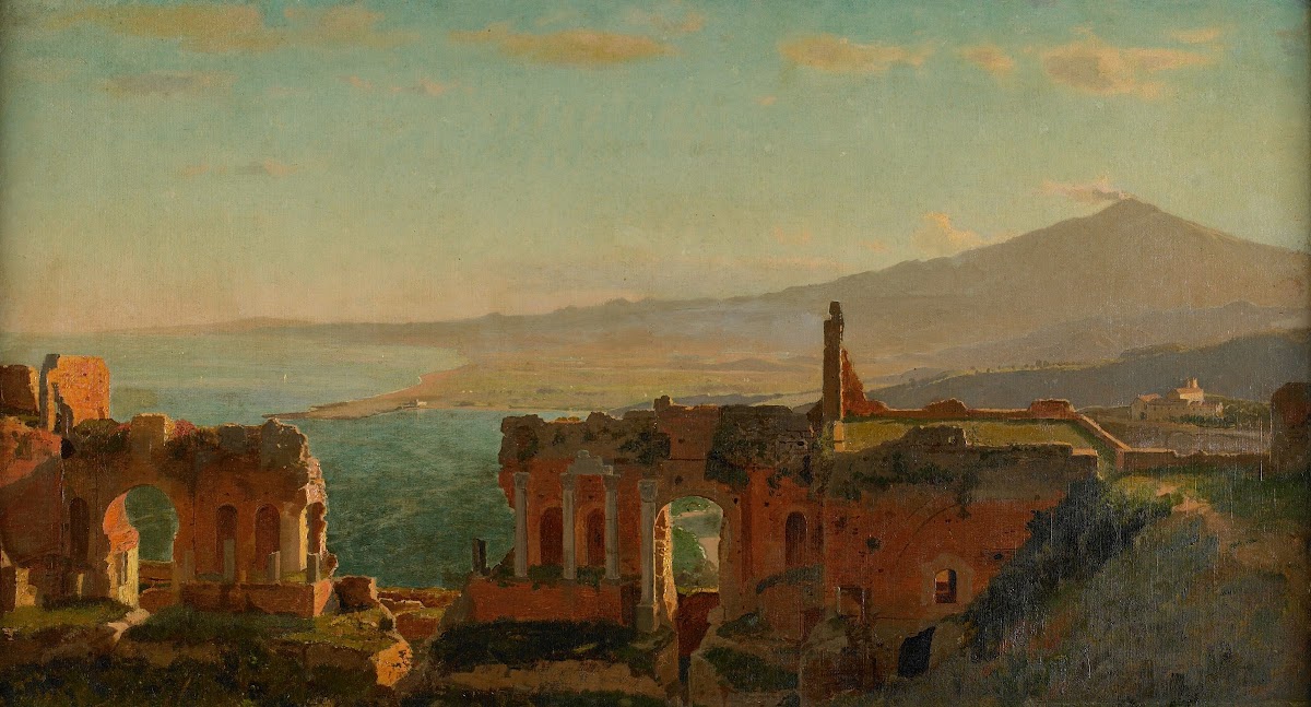 Mt Aetna from Taormina 1871
