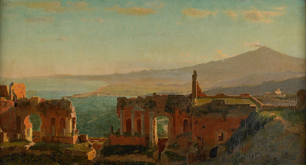 Mt Aetna from Taormina 1871