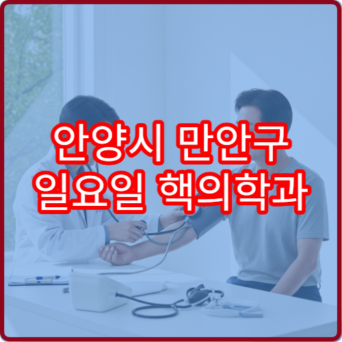 안양시 만안구 일요일 핵의학과 진료 병원 갑상선·뼈영상검사 상담 가능