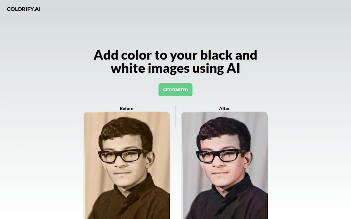 Captura de Colorify.ai