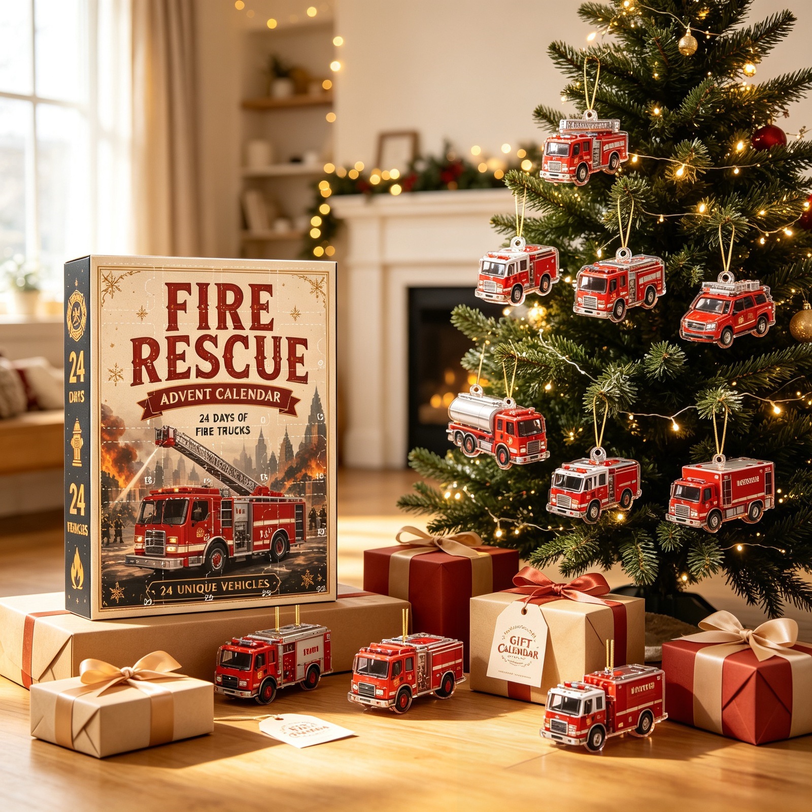 Christmas Advent Calendar with Vehicle Charms