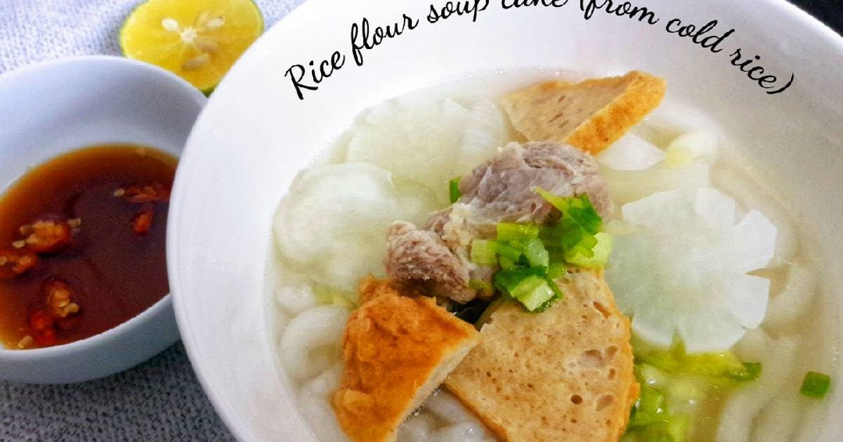 Bánh canh bột gạo (từ cơm nguội 🍚)