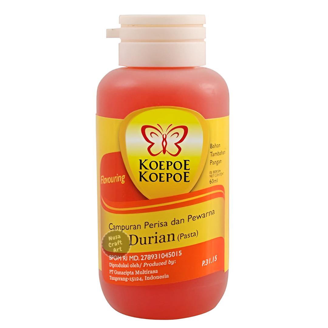 Koepoe Koepoe Durian Flavoring Paste Coloring Flavouring Food Cake Dessert 60 ml