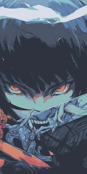 Anime, Samurai, Sword, Fantasy Art 4K Wallpaper Background