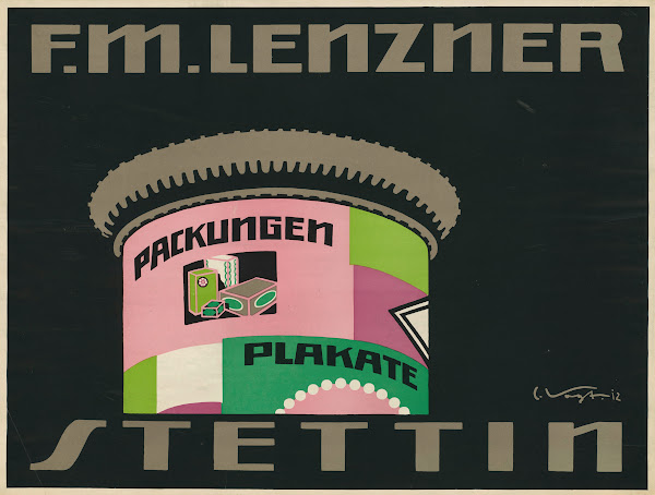 F M Lenzner Stettin Packungen Plakate 1912
