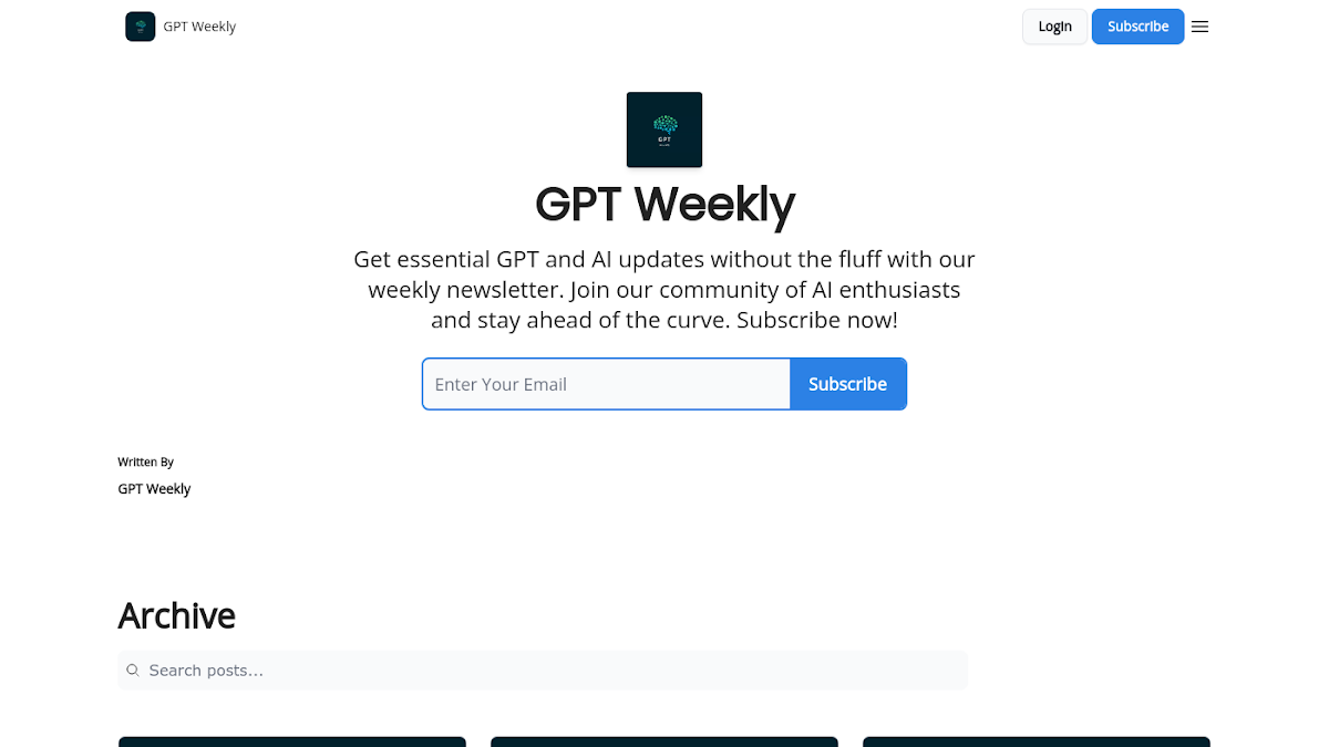 Captura de GPT Weekly