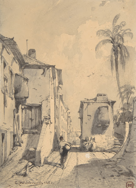 Oriental Street Scene 1850
