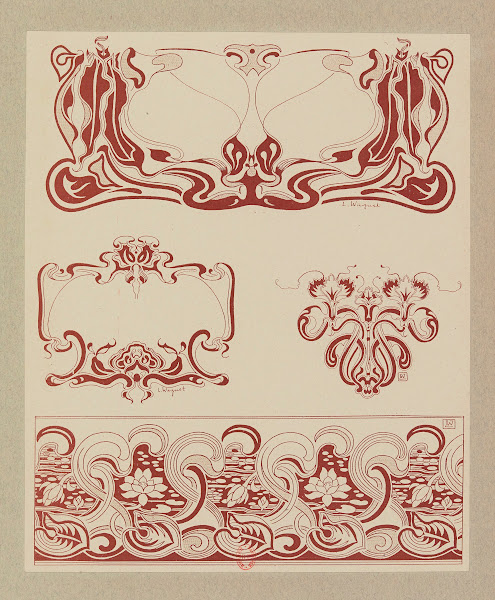 Compositions ornementales pour le cuir et la pyrogravure Pl06 1904