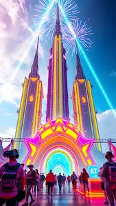 Fluffy Corgi Puppy in Field of Yellow Flowers