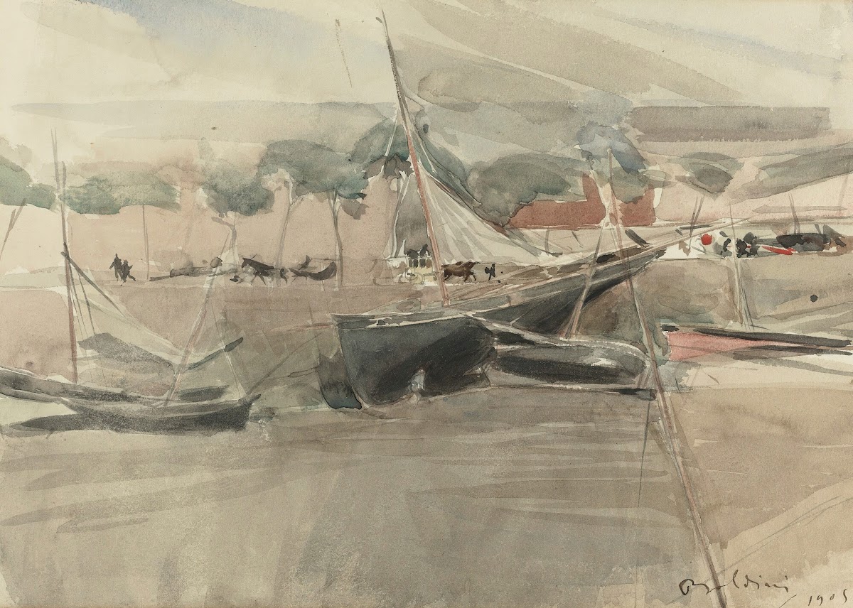 Moored Boats 1905