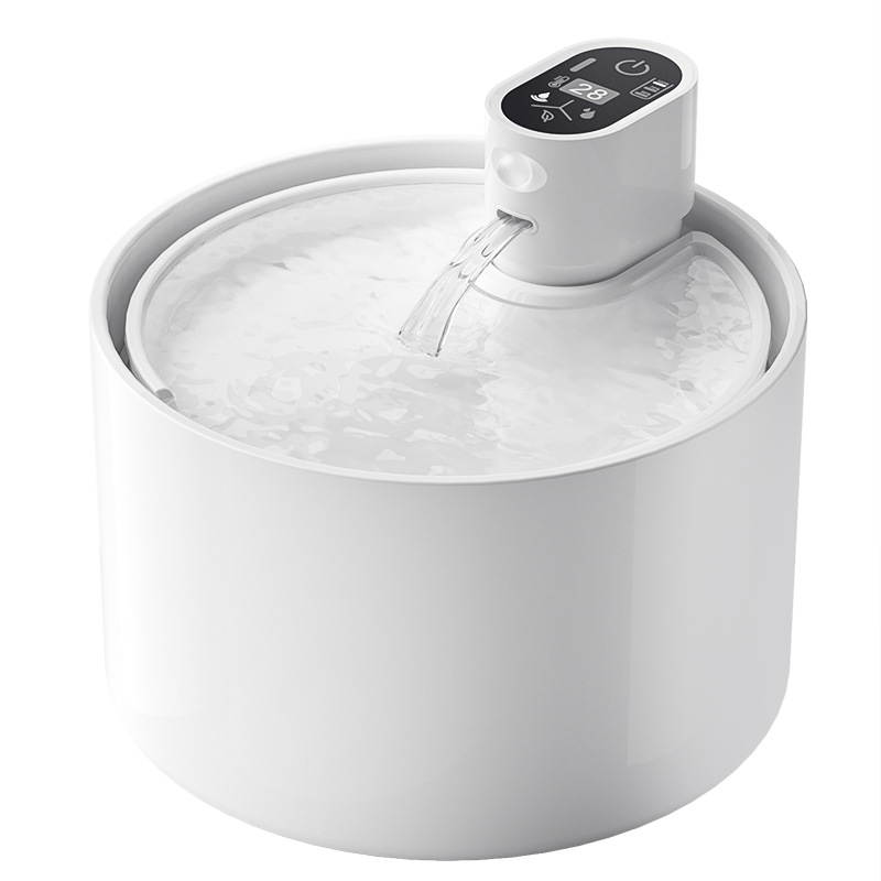 Wireless Ceramic Drinking Fountain with Motion Sensor