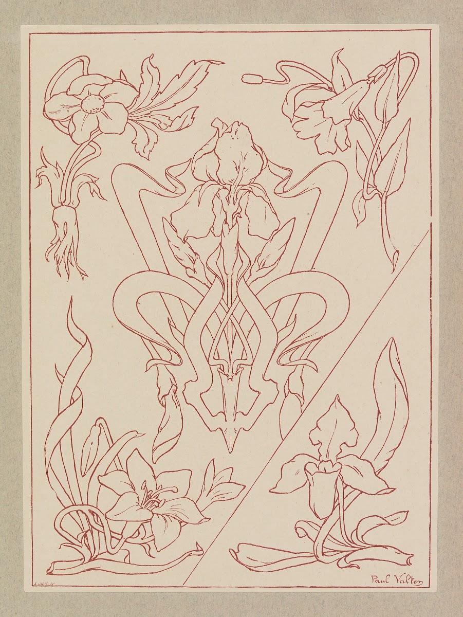 Compositions ornementales pour le cuir et la pyrogravure Pl21 1904