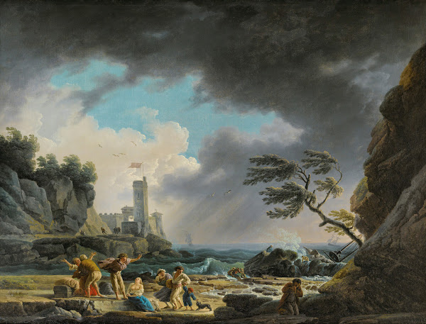 A Storm Near A Rocky Coast 1784