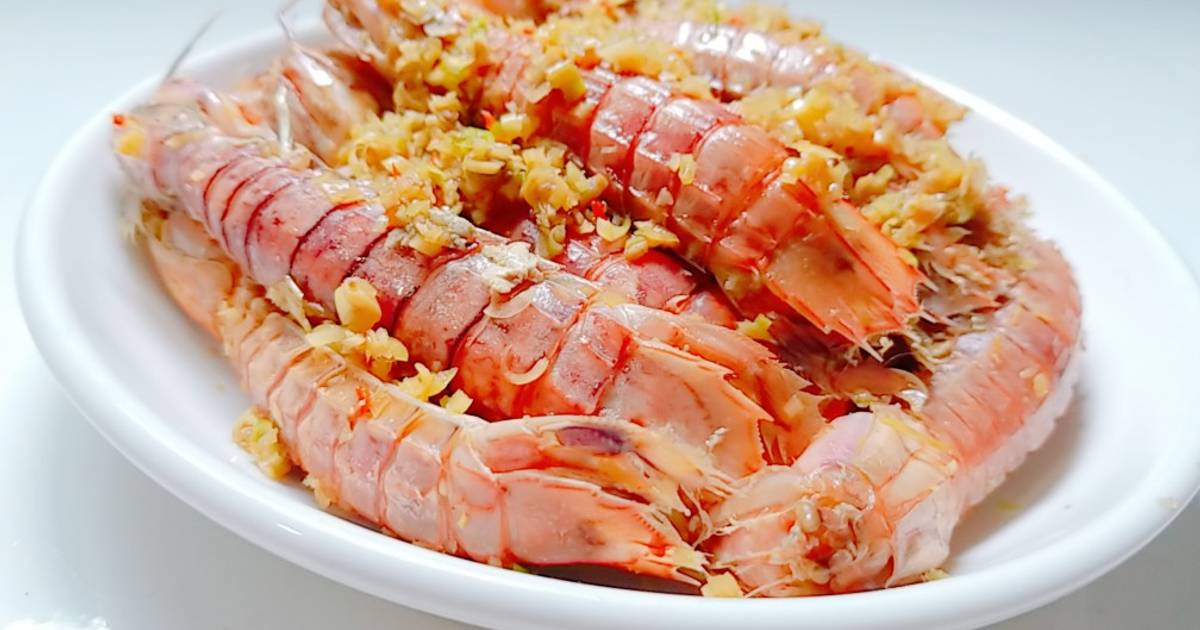 Tôm tít rang tỏi sả