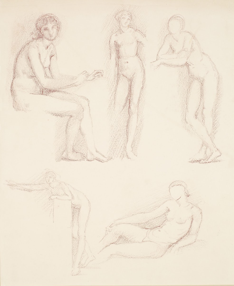Female Nude  Five Studies