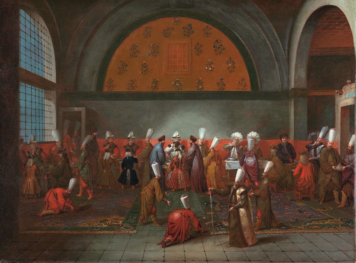 The Meal in Honour of Ambassador Cornelis Calkoen c 1727   c 1730