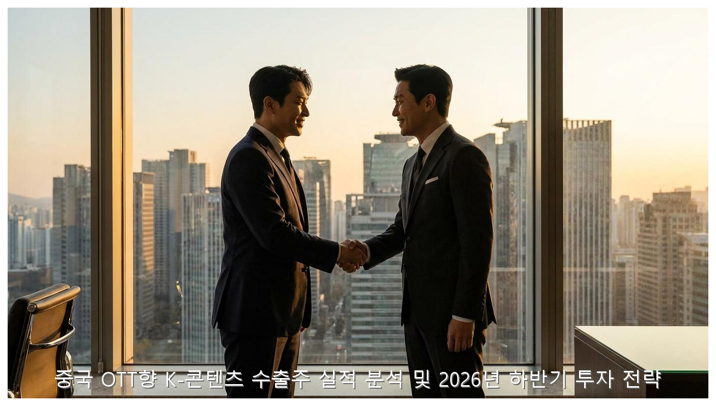 중국 OTT향 K-콘텐츠 수출주 실적 분석 및 2026년 하반기 투자 전략 핵심 안내 및 분석 인포그래픽 (6)