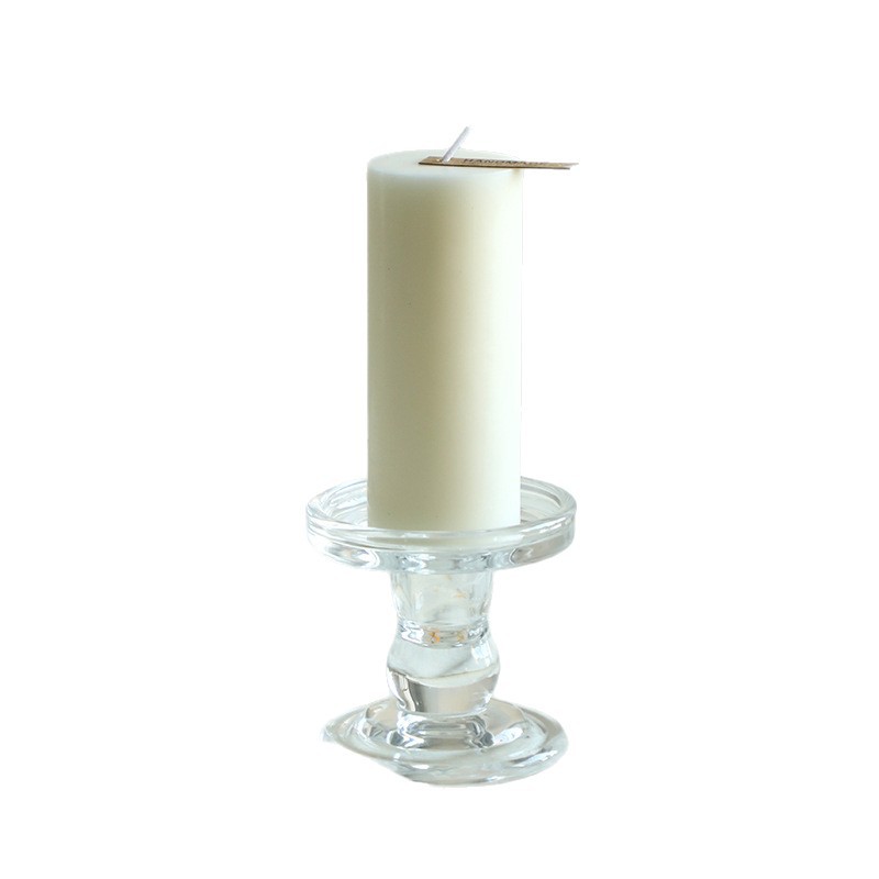White Scented Candle Cylinder, Smooth Surface