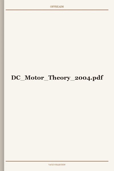 DC Motor Theory 2004
