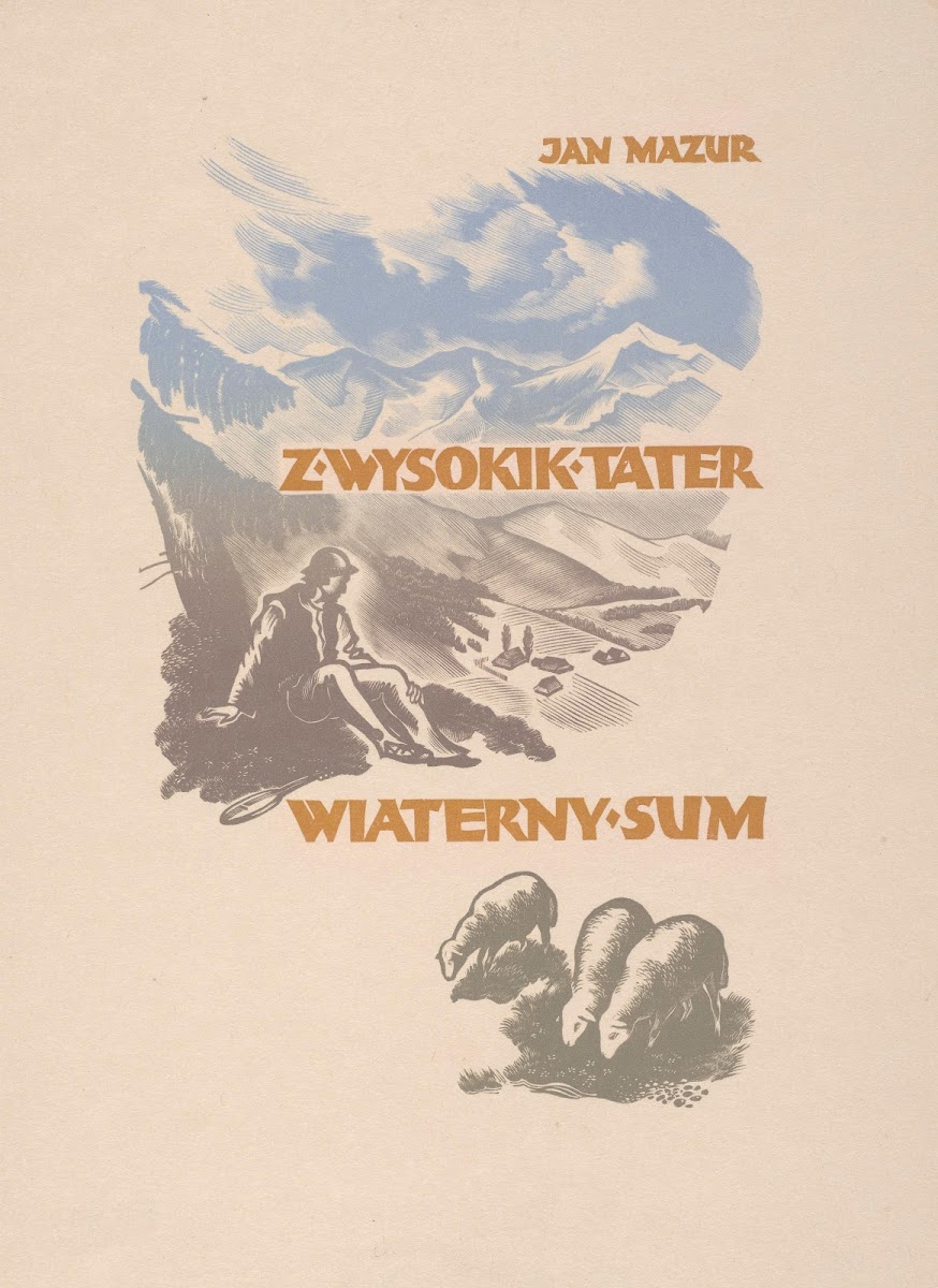 Okładka książki Z wysokik Tater wiaterny sum Jana Mazura 1937