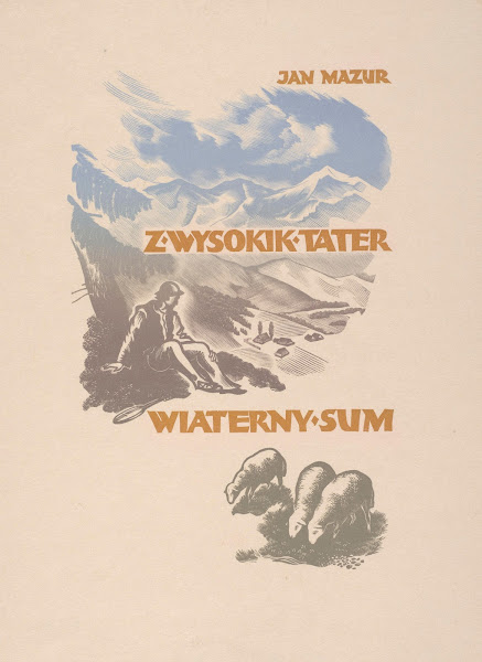 Okładka książki Z wysokik Tater wiaterny sum Jana Mazura 1937