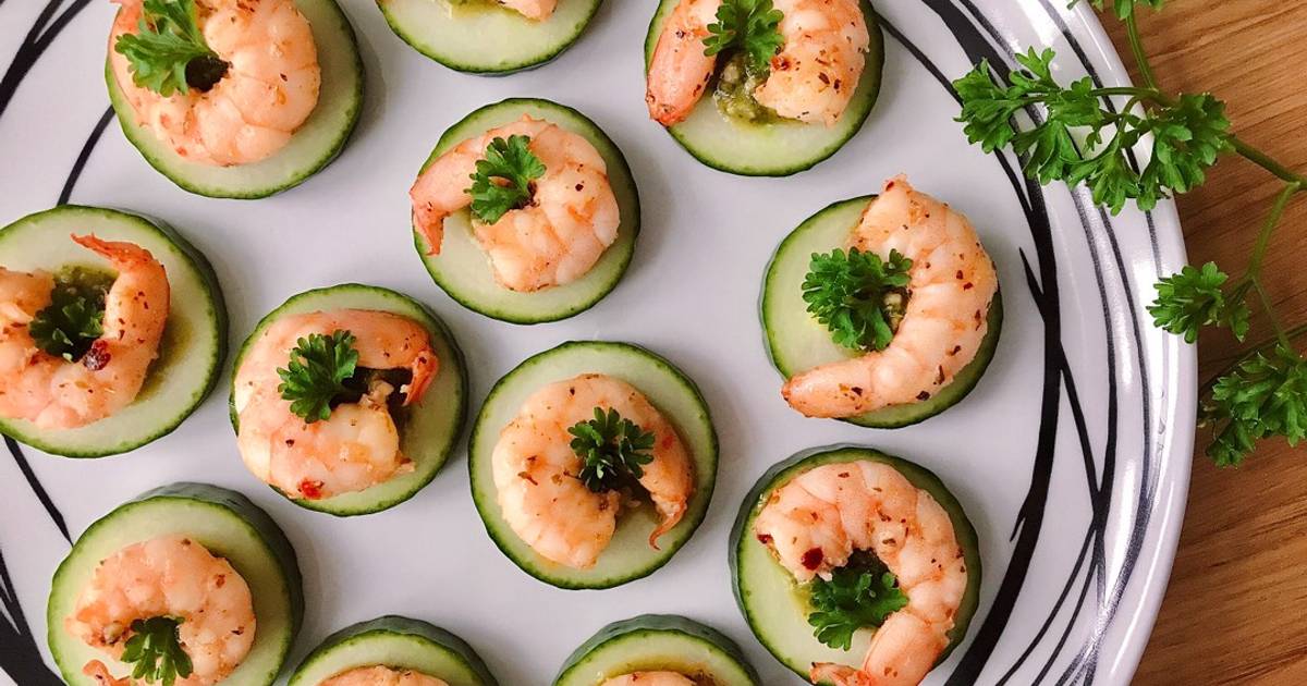 Dưa Leo Lát & Tôm Áp Chảo