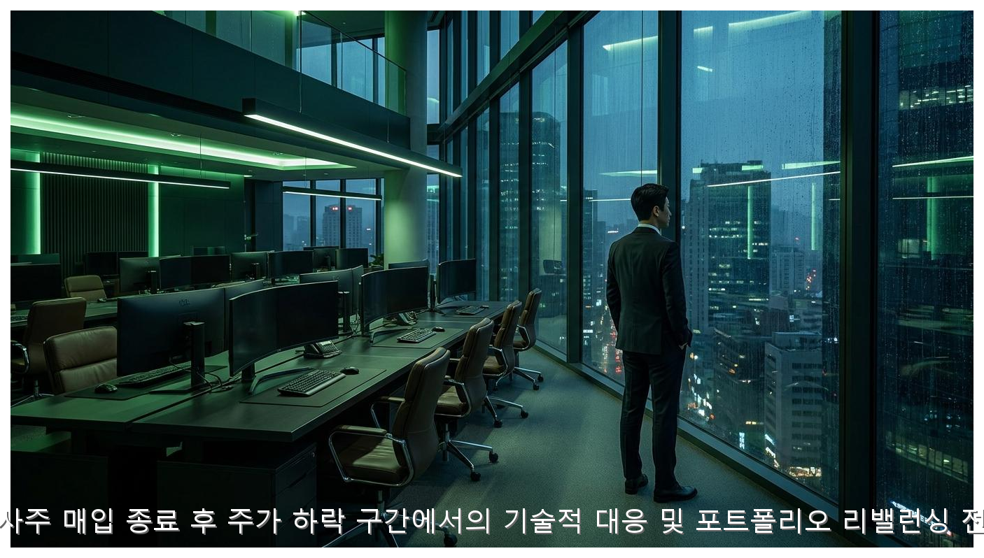 자사주 매입 종료 후 주가 하락 대응 및 포트폴리오 전략 핵심 안내 및 분석 인포그래픽 (2)