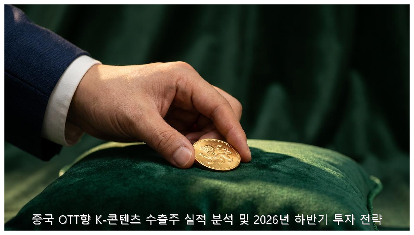 중국 OTT향 K-콘텐츠 수출주 실적 분석 및 2026년 하반기 투자 전략 핵심 안내 및 분석 인포그래픽 (4)