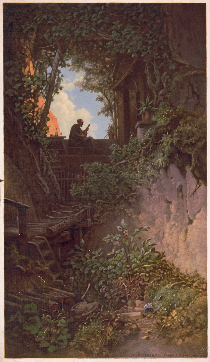 Man playing a lute 1872