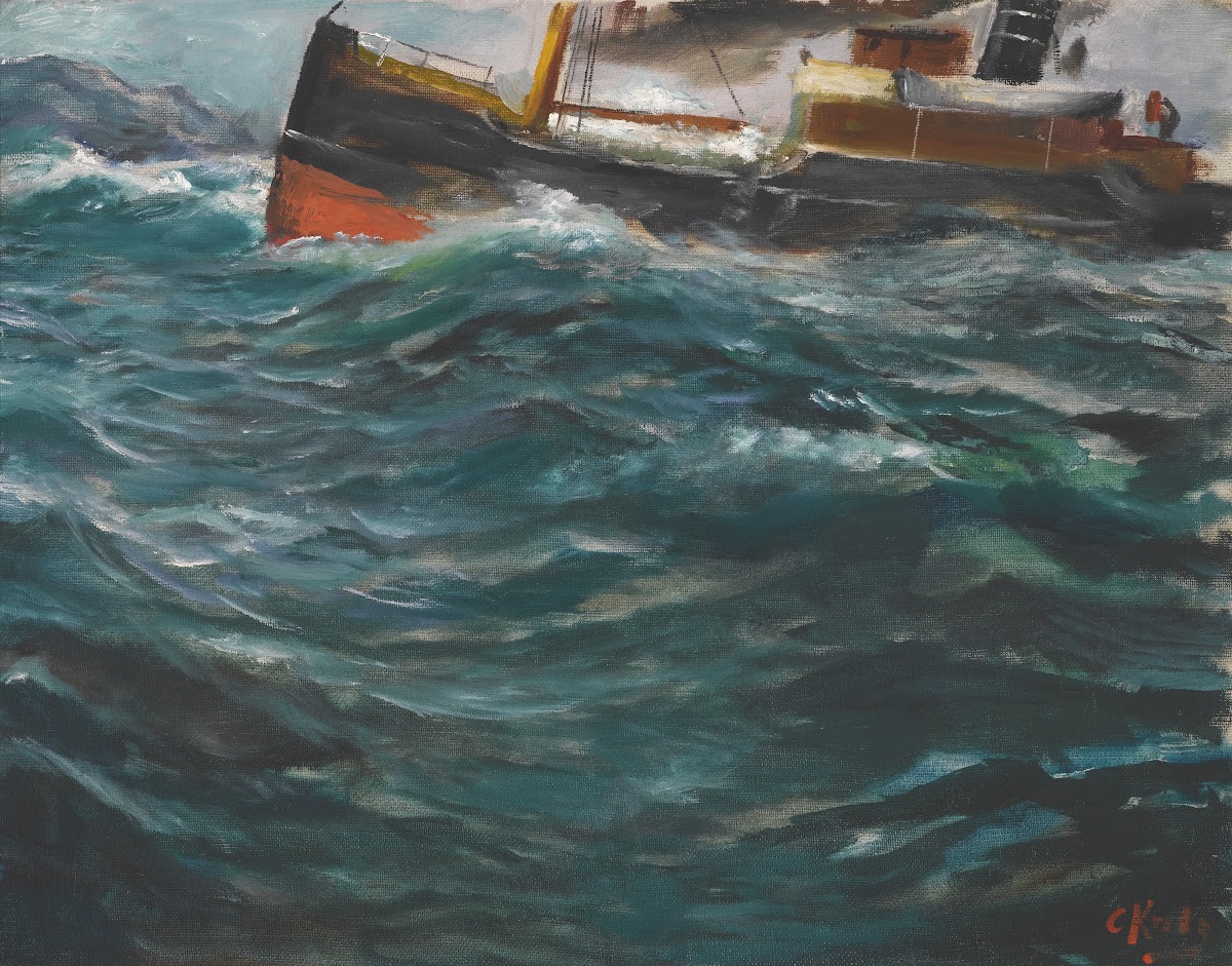A Ship In Rough Seas