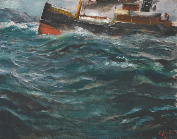 A Ship In Rough Seas