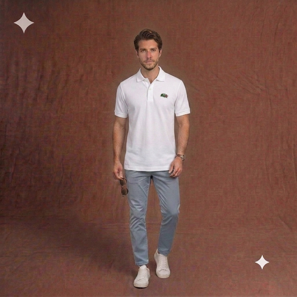 Camisuéter Blanco Lacoste