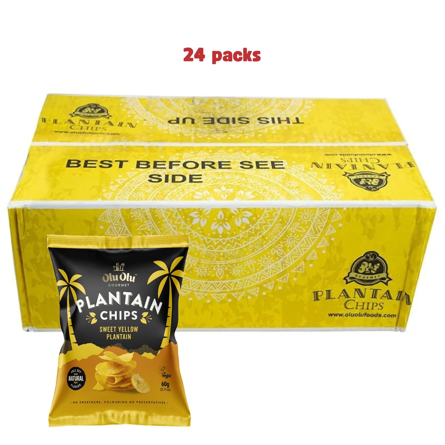 OLU OLU PLANTAIN CHIPS - SWEET