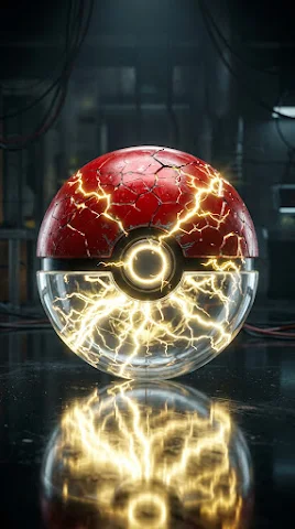Electric Lightning Pokeball Sphere