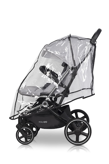 Stroller for twins Easy-Go Echo 2024 gray