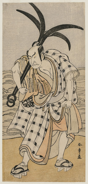 Nakamura Nakazo I as a Townsman Holding an Anchor c 1780