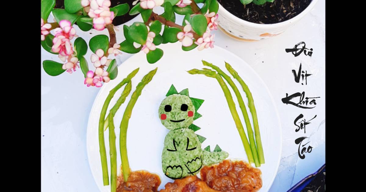 Đùi vịt khìa sốt táo